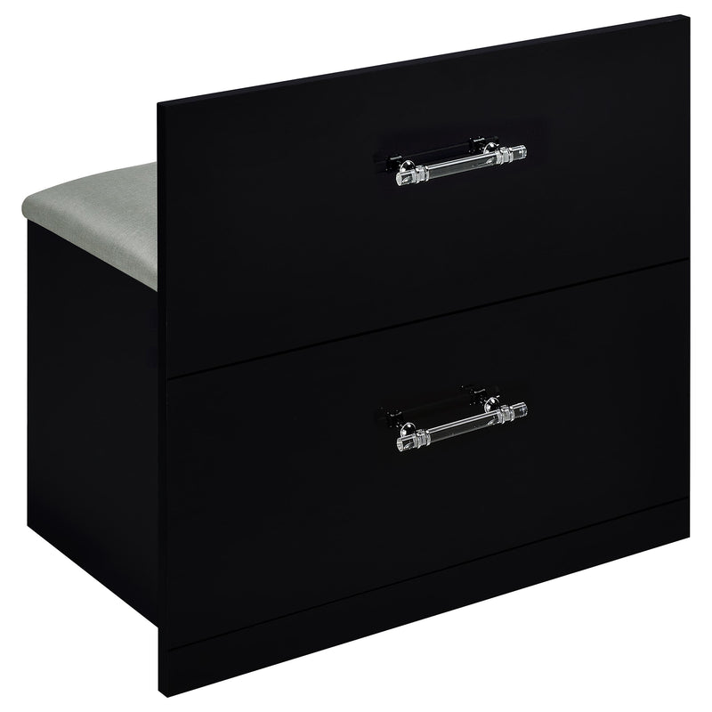 Flora Makeup Vanity Table with LED Mirror and Stool - Furniture City (CA)l