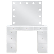 Regina Makeup Vanity Table with LED Mirror and Stool - Furniture City (CA)l