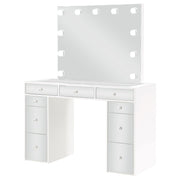 Regina Makeup Vanity Table with LED Mirror and Stool - Furniture City (CA)l