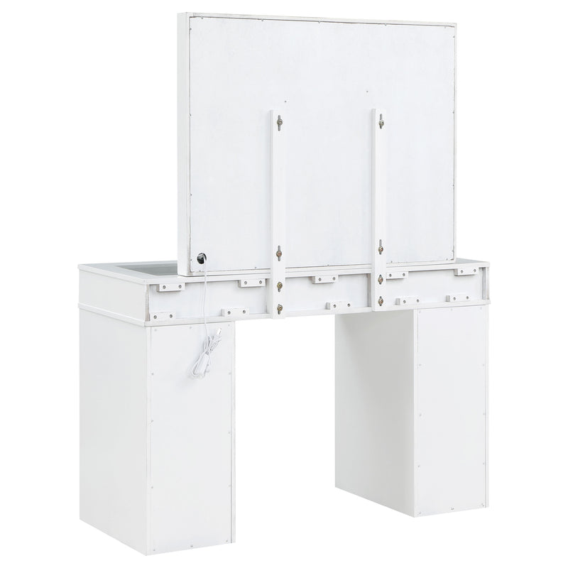 Regina Makeup Vanity Table with LED Mirror and Stool - Furniture City (CA)l