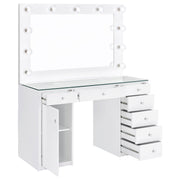 Acena Makeup Vanity Table with LED Mirror - Furniture City (CA)l