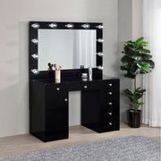 Acena Makeup Vanity Table with LED Mirror - Furniture City (CA)l