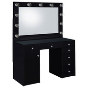 Acena Makeup Vanity Table with LED Mirror - Furniture City (CA)l