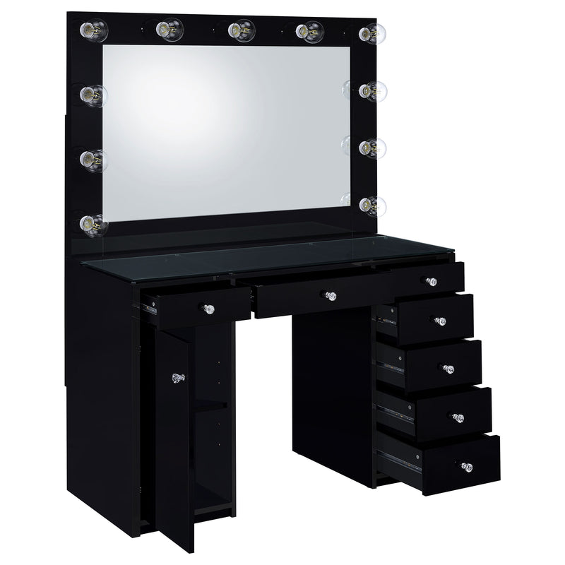 Acena Makeup Vanity Table with LED Mirror - Furniture City (CA)l