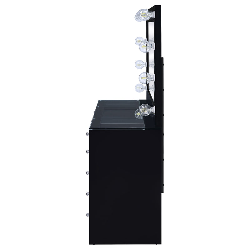 Acena Makeup Vanity Table with LED Mirror - Furniture City (CA)l