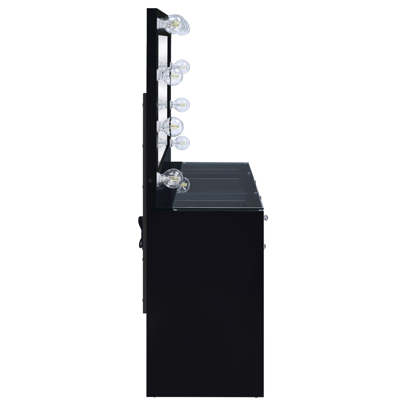Acena Makeup Vanity Table with LED Mirror - Furniture City (CA)l