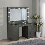 Acena Makeup Vanity Table with LED Mirror - Furniture City (CA)l