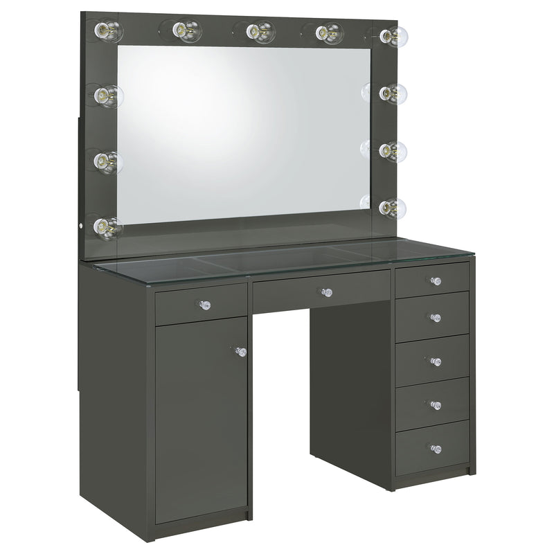 Acena Makeup Vanity Table with LED Mirror - Furniture City (CA)l