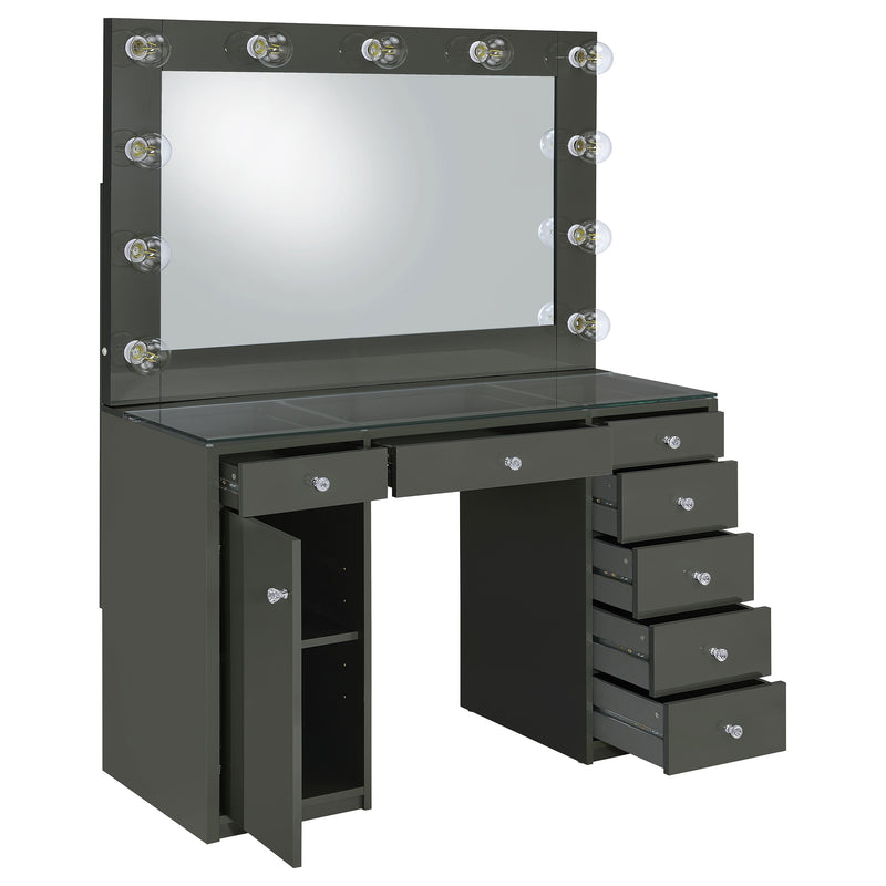 Acena Makeup Vanity Table with LED Mirror - Furniture City (CA)l