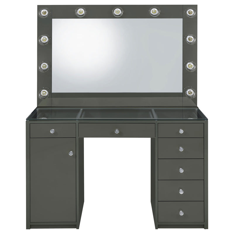 Acena Makeup Vanity Table with LED Mirror - Furniture City (CA)l