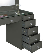 Acena Makeup Vanity Table with LED Mirror - Furniture City (CA)l