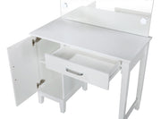 Elijah Makeup Vanity Table with LED Mirror and Stool - Furniture City (CA)l