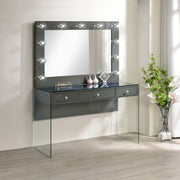 Afshan Makeup Vanity Table with LED Mirror - Furniture City (CA)l