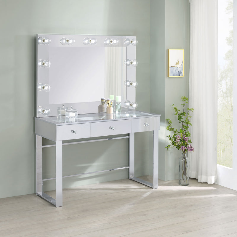 Umbridge Makeup Vanity Table with LED Mirror - Furniture City (CA)l