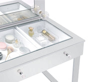 Umbridge Makeup Vanity Table with LED Mirror - Furniture City (CA)l