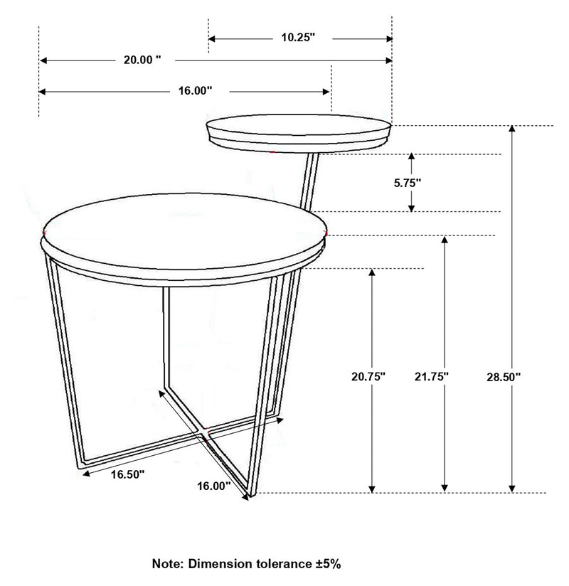 Yael Side Table - Furniture City (CA)l