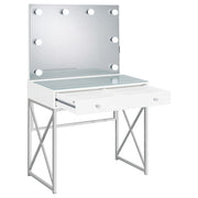 Eliza Makeup Vanity Table with LED Mirror and Stool - Furniture City (CA)l