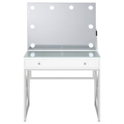 Eliza Makeup Vanity Table with LED Mirror and Stool - Furniture City (CA)l
