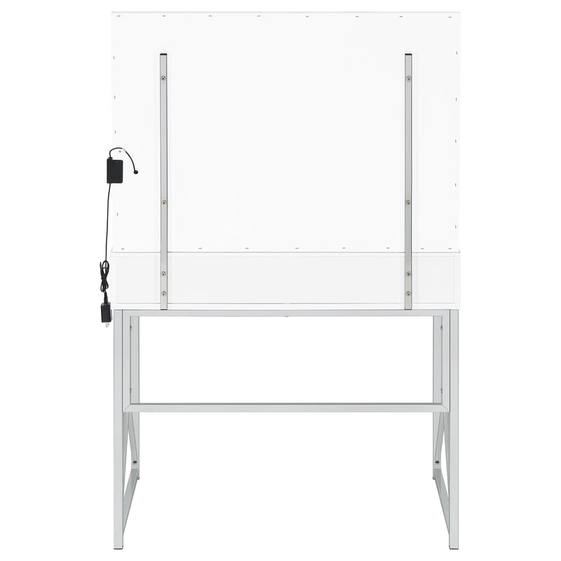 Eliza Makeup Vanity Table with LED Mirror and Stool - Furniture City (CA)l