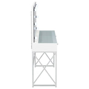 Eliza Makeup Vanity Table with LED Mirror and Stool - Furniture City (CA)l
