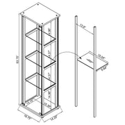 Cyclamen Curio Cabinet - Furniture City (CA)l