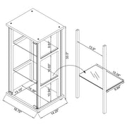 Cyclamen Curio Cabinet - Furniture City (CA)l