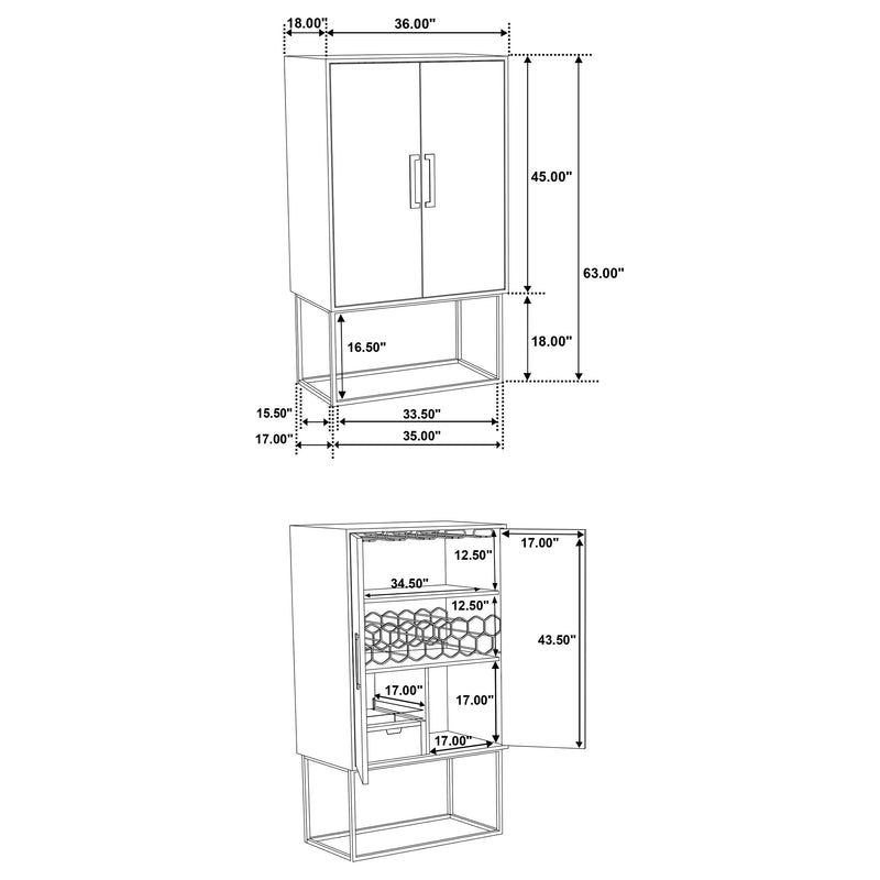 Borman Bar Cabinet - Furniture City (CA)l