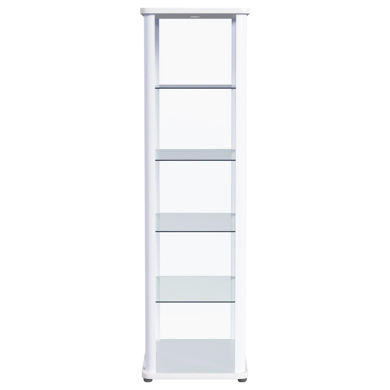 Aero Curio Cabinet with LED Lighting - Furniture City (CA)l