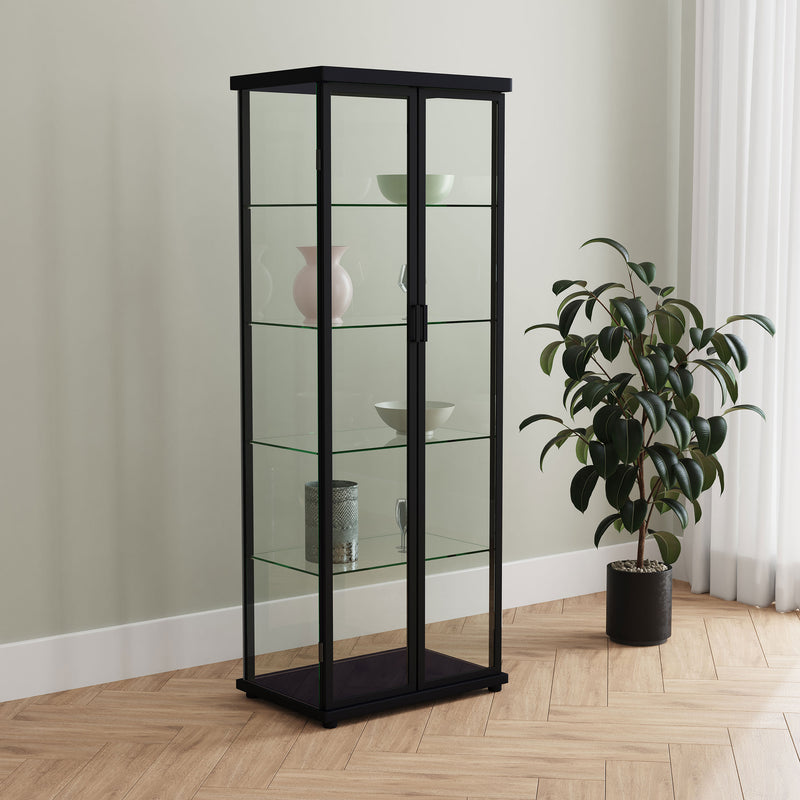 Aero Curio Cabinet with LED Lighting - Furniture City (CA)l