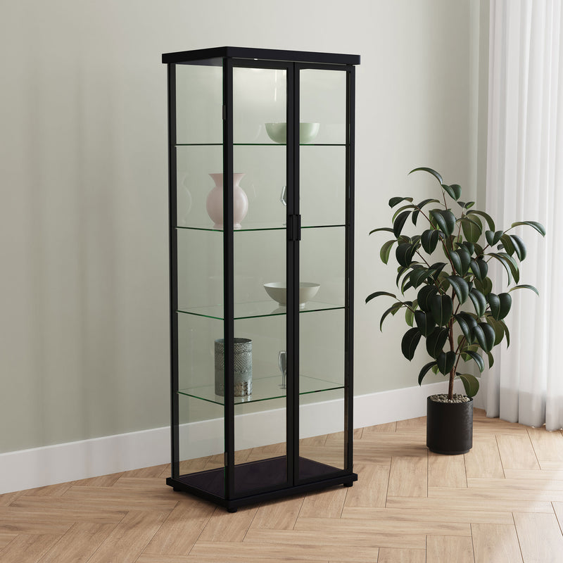Aero Curio Cabinet with LED Lighting - Furniture City (CA)l