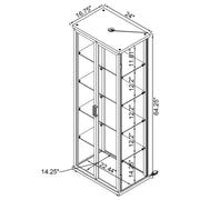 Aero Curio Cabinet with LED Lighting - Furniture City (CA)l