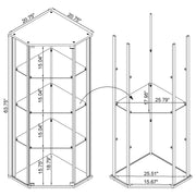 Zenobia Curio Cabinet - Furniture City (CA)l