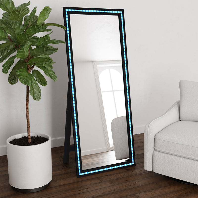 Windrose Standing Mirror with LED Lighting - Furniture City (CA)l