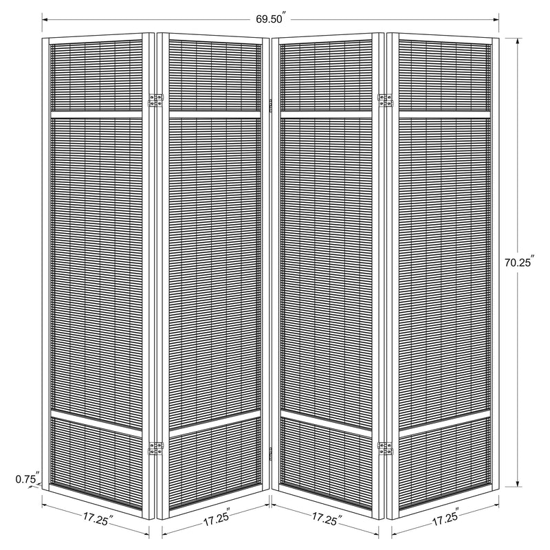 Pearce Four-Panel Room Divider - Furniture City (CA)l