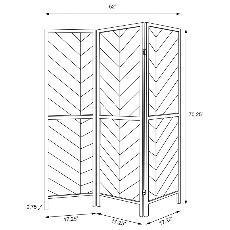 Marlene Three-Panel Room Divider - Furniture City (CA)l