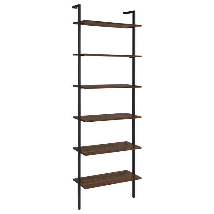 Owens 96-inch 4-shelf Storage Wall Bookshelf Walnut