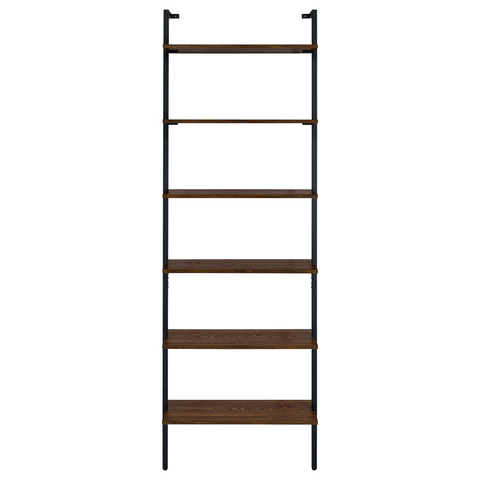 Owens 96-inch 4-shelf Storage Wall Bookshelf Walnut