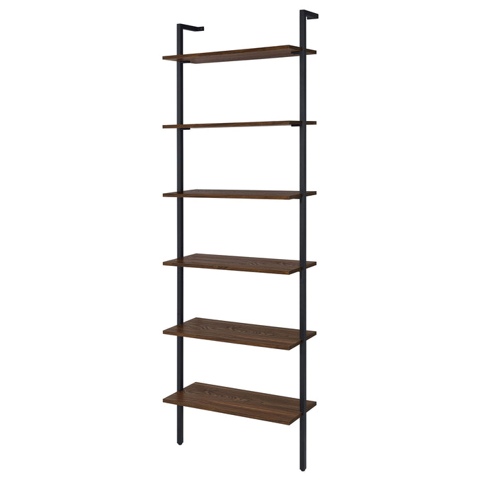 Owens 96-inch 4-shelf Storage Wall Bookshelf Walnut