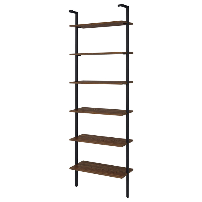 Owens 96-inch 4-shelf Storage Wall Bookshelf Walnut