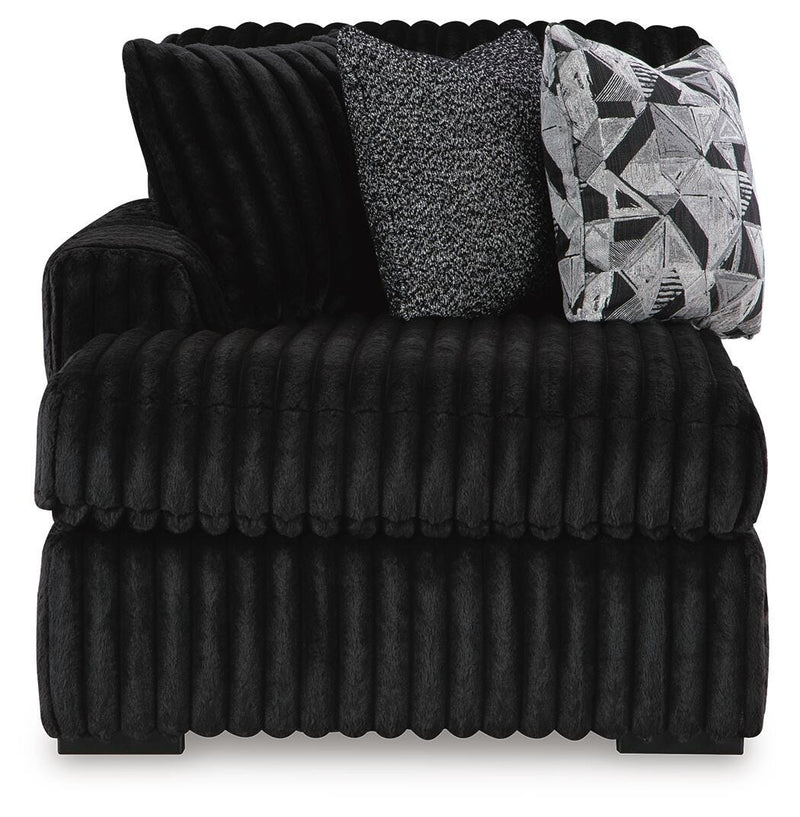 Midnight-Madness Sectional with Chaise - Furniture City (CA)l
