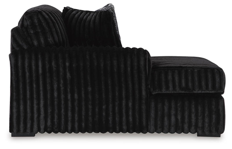 Midnight-Madness Sectional with Chaise - Furniture City (CA)l