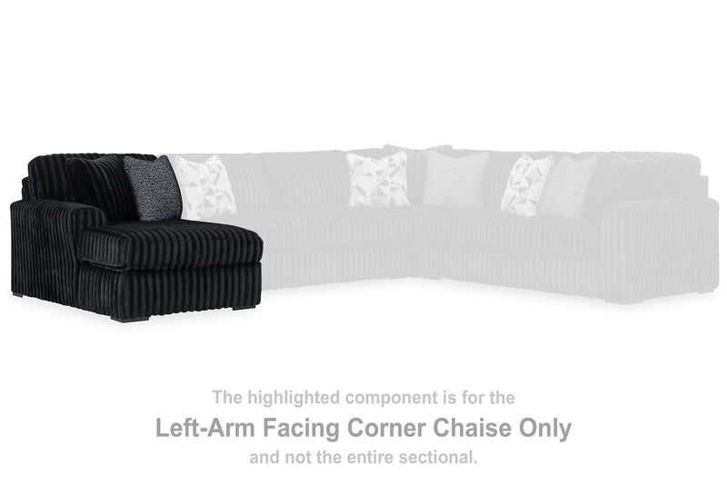 Midnight-Madness Sectional with Chaise - Furniture City (CA)l