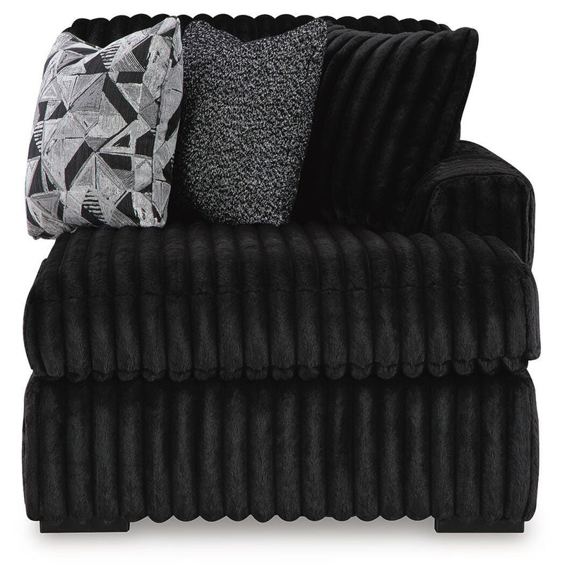 Midnight-Madness Sectional with Chaise - Furniture City (CA)l