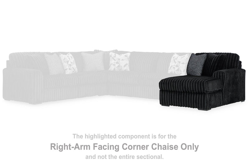 Midnight-Madness Sectional with Chaise - Furniture City (CA)l