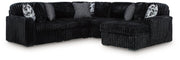 Midnight-Madness Sectional with Chaise - Furniture City (CA)l