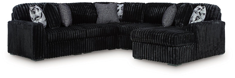 Midnight-Madness Sectional with Chaise - Furniture City (CA)l