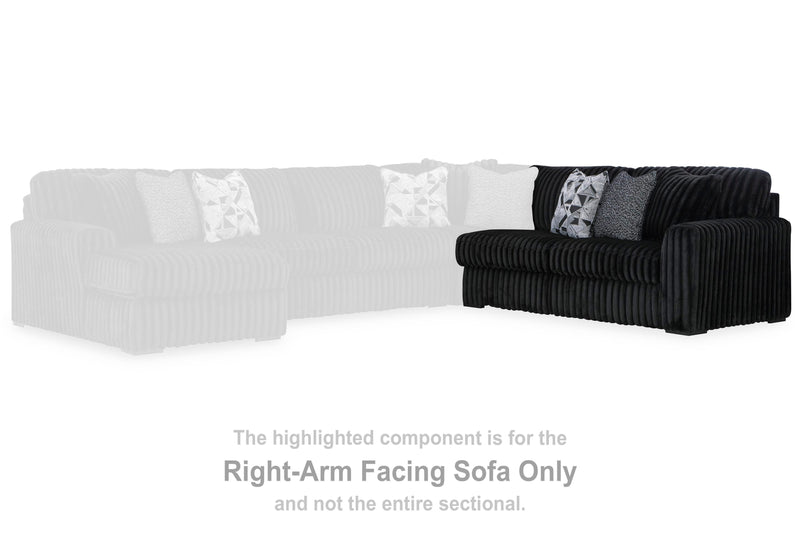 Midnight-Madness Sectional with Chaise - Furniture City (CA)l