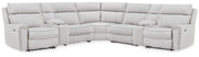 Social Pointe Reclining Sectional with Storage Consoles - Furniture City (CA)l