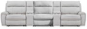 Social Pointe Reclining Sectional with Storage Consoles - Furniture City (CA)l