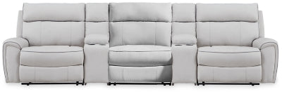 Social Pointe Reclining Sectional with Storage Consoles - Furniture City (CA)l